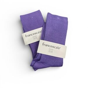 Francesca's Collections Vibrant Purple Women’s Socks